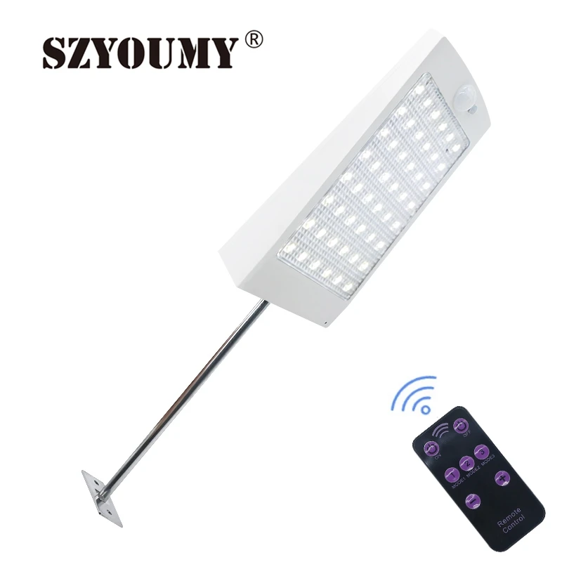 SZYOUMY Solar Lights Outdoor 48 LED Wall Solar Motion Sensor Light Remote /Pole Wireless Waterproof Security Lamp for Wall
SZYOUMY Solar Lights Outdoor 48 LED Wall Solar Motion Sensor Light Remote /Pole Wireless Waterproof Security Lamp for Wall