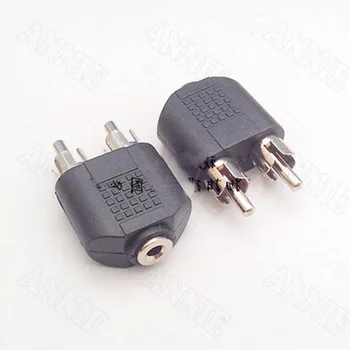 50pcs/lot Audio Connector 3.5mm Female To Double RCA Male Socket One Divided Into Two Nickel Plated
50pcs/lot Audio Connector 3.5mm Female To Double RCA Male Socket One Divided Into Two Nickel Plated