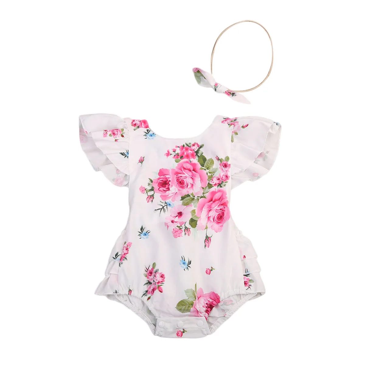 US STOCK Newborn Baby Girls printed floral Bodysuit Jumpsuit with Headband Outfits Clothes sleeveless Bodysuits for baby girls
US STOCK Newborn Baby Girls printed floral Bodysuit Jumpsuit with Headband Outfits Clothes sleeveless Bodysuits for baby girls