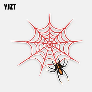 YJZT 13.9*14CM Unique Red Spider Web Decor Car Stickers Personality Bumper Car Window 11A0540
YJZT 13.9*14CM Unique Red Spider Web Decor Car Stickers Personality Bumper Car Window 11A0540