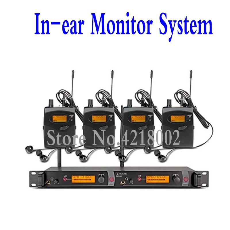 Professional Audio In Ear Monitor System 2 Channel 4 Bodypack Receivers Monitoring with in Earphone Wireless SR2050 Type
Professional Audio In Ear Monitor System 2 Channel 4 Bodypack Receivers Monitoring with in Earphone Wireless SR2050 Type