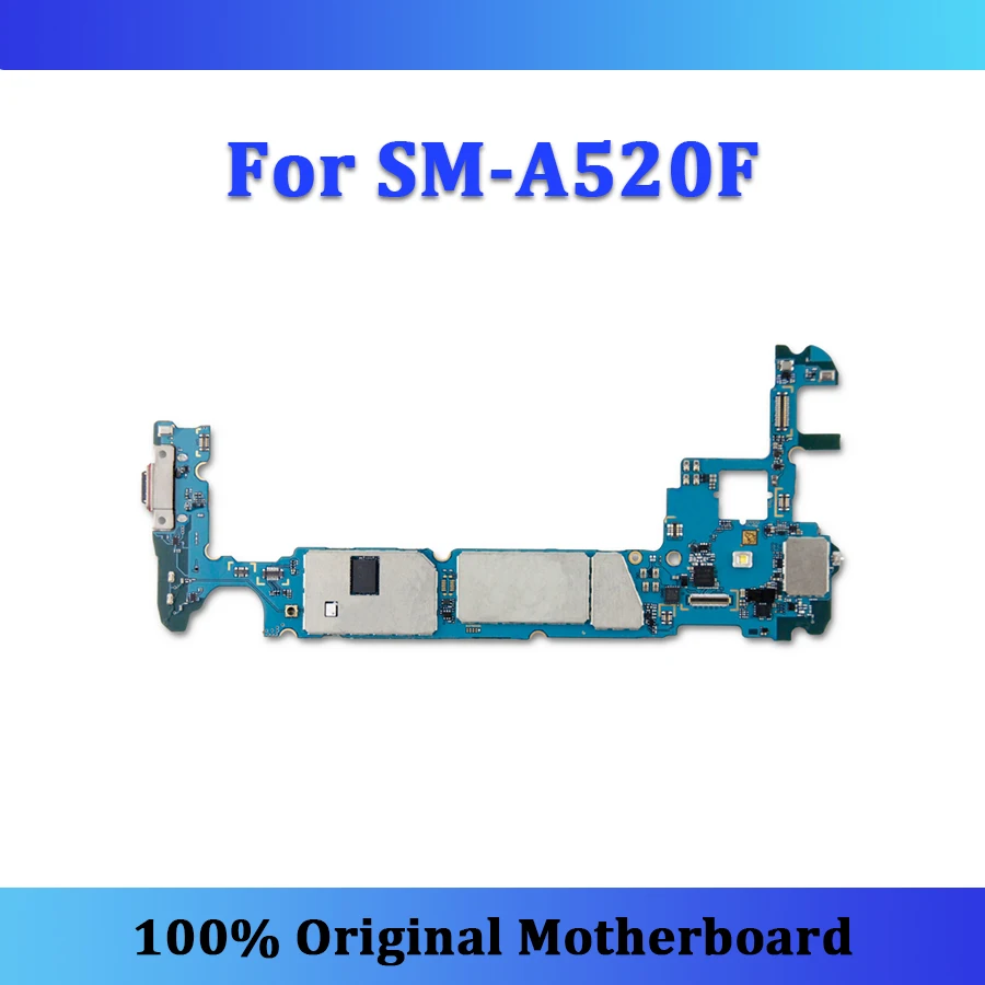Original unlocked for Samsung Galaxy A5 A520F motherboard with full chips tested mainboard Android logic board good working
Original unlocked for Samsung Galaxy A5 A520F motherboard with full chips tested mainboard Android logic board good working