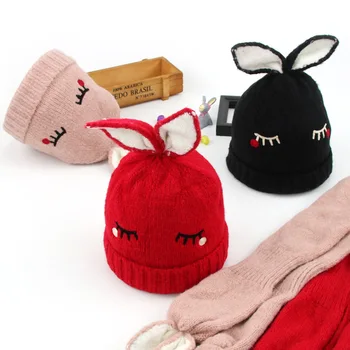 Winter Black Scarf Baby Hat Girls Cartoon Rabbit Warm Knitted Kids Child Hats Touca Infantil
Winter Black Scarf Baby Hat Girls Cartoon Rabbit Warm Knitted Kids Child Hats Touca Infantil