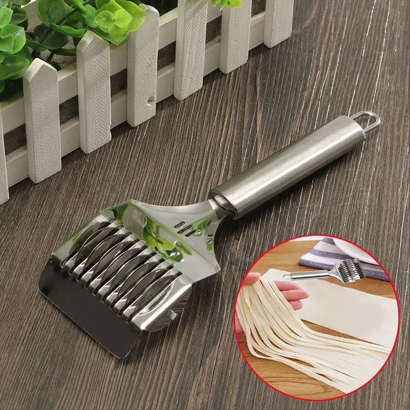 DIY Stainless Steel Noodle Lattice Roller Docker Dough Cutter Pasta Spaghetti Maker Manual Noodle Press Kitchen Tools
DIY Stainless Steel Noodle Lattice Roller Docker Dough Cutter Pasta Spaghetti Maker Manual Noodle Press Kitchen Tools