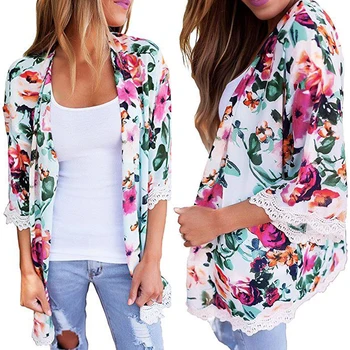 New 2018 Women Floral Loose Lace Shawl Vintage Kimono Cardigan Boho Chiffon Blouse
New 2018 Women Floral Loose Lace Shawl Vintage Kimono Cardigan Boho Chiffon Blouse