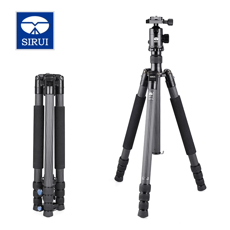 

Sirui Camera Stand Fluid Head Tripod Travel Handy Foldable Extendable Legs For SLR Camera DHL Go Pro Accessories T-2204XL+E20