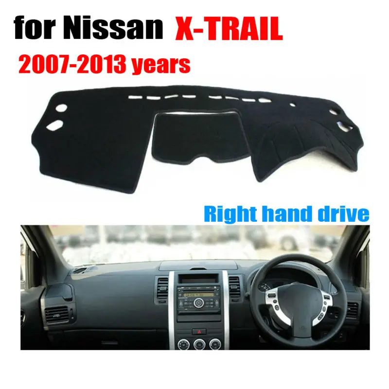 Фото RKAC Car dashboard cover mat for Nissan X-TRAIL 2007-2013 Right hand drive dashmat pad dash covers auto stickers | Автомобили и
