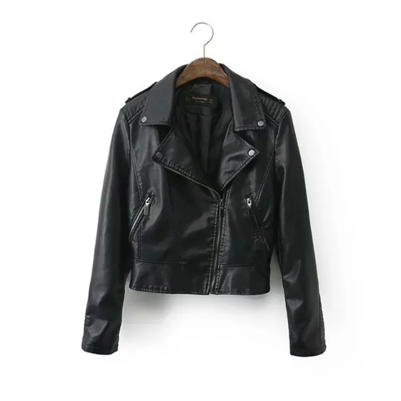 New Fashion Coat 4 Color Motorcycle PU Leather Jacket Women Winter And Autumn Zipper Outerwear jacket New 2019 Coat HOT
New Fashion Coat 4 Color Motorcycle PU Leather Jacket Women Winter And Autumn Zipper Outerwear jacket New 2019 Coat HOT