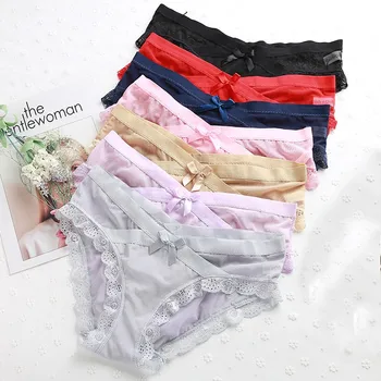 Sexy lace panties bow underwear women's floral lace ladies underwear breathable underwear ladies low waist transparent underwear
Sexy lace panties bow underwear women's floral lace ladies underwear breathable underwear ladies low waist transparent underwear