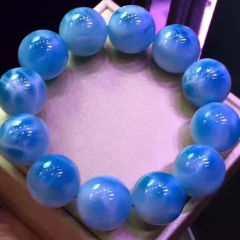 20mm Big Round Beads Natural Larimar Stone Bracelet Women Men Party Gift Powerful Stretch Crystal Bracelet Jewelry AAAAAAA 
20mm Big Round Beads Natural Larimar Stone Bracelet Women Men Party Gift Powerful Stretch Crystal Bracelet Jewelry AAAAAAA