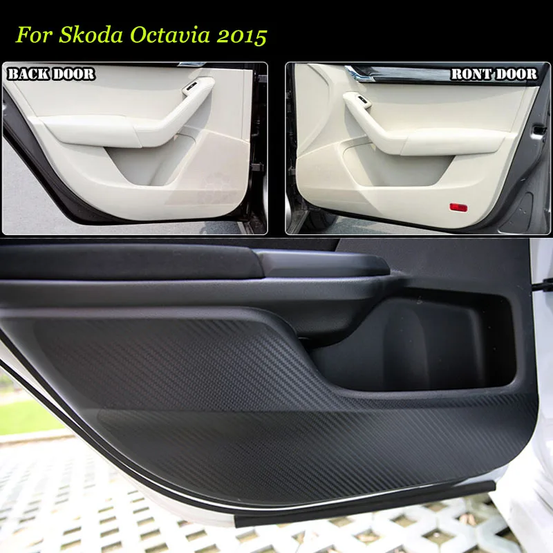 4pcs New Interior Carbon Fiber Doors Side Edge Anti-kick Protection Pad Sticker For Skoda Octavia 2015
4pcs New Interior Carbon Fiber Doors Side Edge Anti-kick Protection Pad Sticker For Skoda Octavia 2015