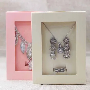 Deluxe necklace with earing and ring set pape package box.pvc window display box,wedding /candy display package window box 30pc
Deluxe necklace with earing and ring set pape package box.pvc window display box,wedding /candy display package window box 30pc