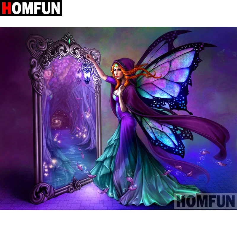 HOMFUN Full Square/Round Drill 5D DIY Diamond Painting "butterfly fairy" Embroidery Cross Stitch 5D Home Decor Gift A08678
HOMFUN Full Square/Round Drill 5D DIY Diamond Painting "butterfly fairy" Embroidery Cross Stitch 5D Home Decor Gift A08678