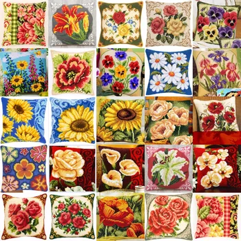 flowers 02 NEW DIY Needlework Kit Acrylic Yarn Embroidery Pillow Tapestry Canvas Cushion Front Cross Stitch Pillowcase JCS
flowers 02 NEW DIY Needlework Kit Acrylic Yarn Embroidery Pillow Tapestry Canvas Cushion Front Cross Stitch Pillowcase JCS
