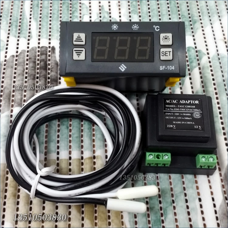 Cold room Digital display thermostat SF-104 temperature controller, AC 220V Electronic temperature regulator With sensors
Cold room Digital display thermostat SF-104 temperature controller, AC 220V Electronic temperature regulator With sensors