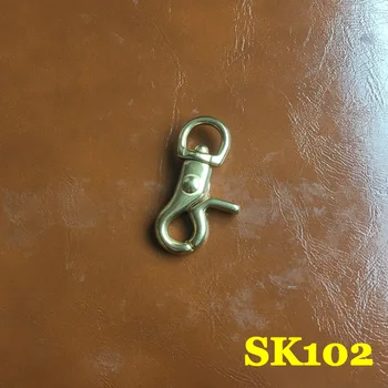 (SK102) 2pc Solid Brass Spring Snap Hook Swivel Clasp Key Ring Chain Hardware Japan-Type-2
(SK102) 2pc Solid Brass Spring Snap Hook Swivel Clasp Key Ring Chain Hardware Japan-Type-2