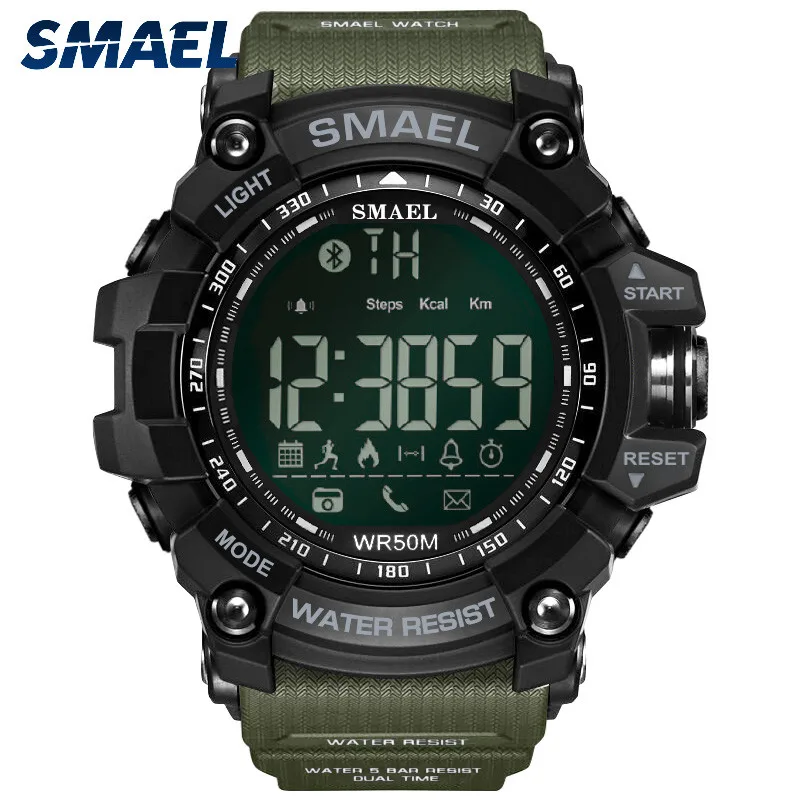 SMAEL Fashion Casual Brand Men's Watch Smart Bluetooth Digital Sports Mens Clock Wrist Watches Waterproof dijital kol saati
SMAEL Fashion Casual Brand Men's Watch Smart Bluetooth Digital Sports Mens Clock Wrist Watches Waterproof dijital kol saati