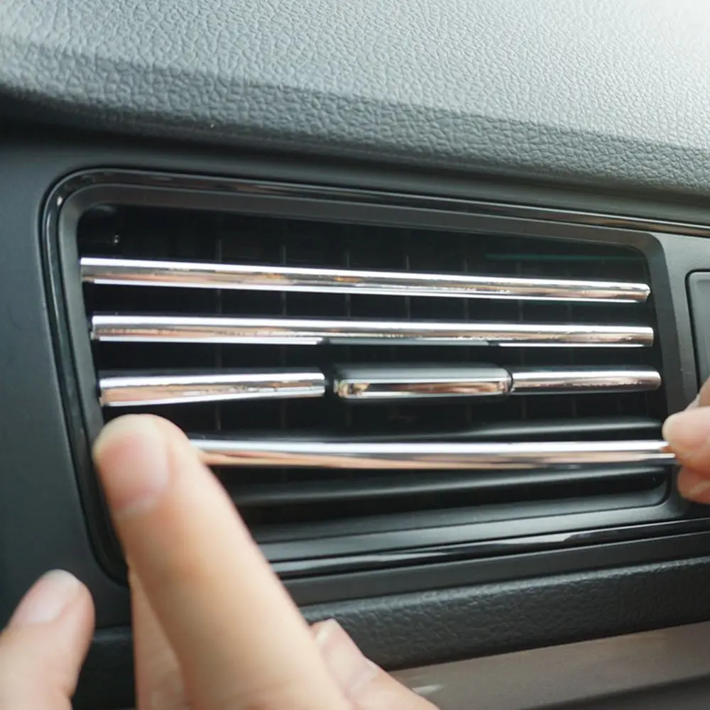 New Arrival 10 pcs/set of Silver Car Air-condition Outlet Interior Mouldings Trim Stripes for Car Interior Decor Waterproof
New Arrival 10 pcs/set of Silver Car Air-condition Outlet Interior Mouldings Trim Stripes for Car Interior Decor Waterproof