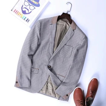 Men's wear 2019 Spring new fashion leisure small suit youth trim grid single West jacket men blazer MC107
Men's wear 2019 Spring new fashion leisure small suit youth trim grid single West jacket men blazer MC107