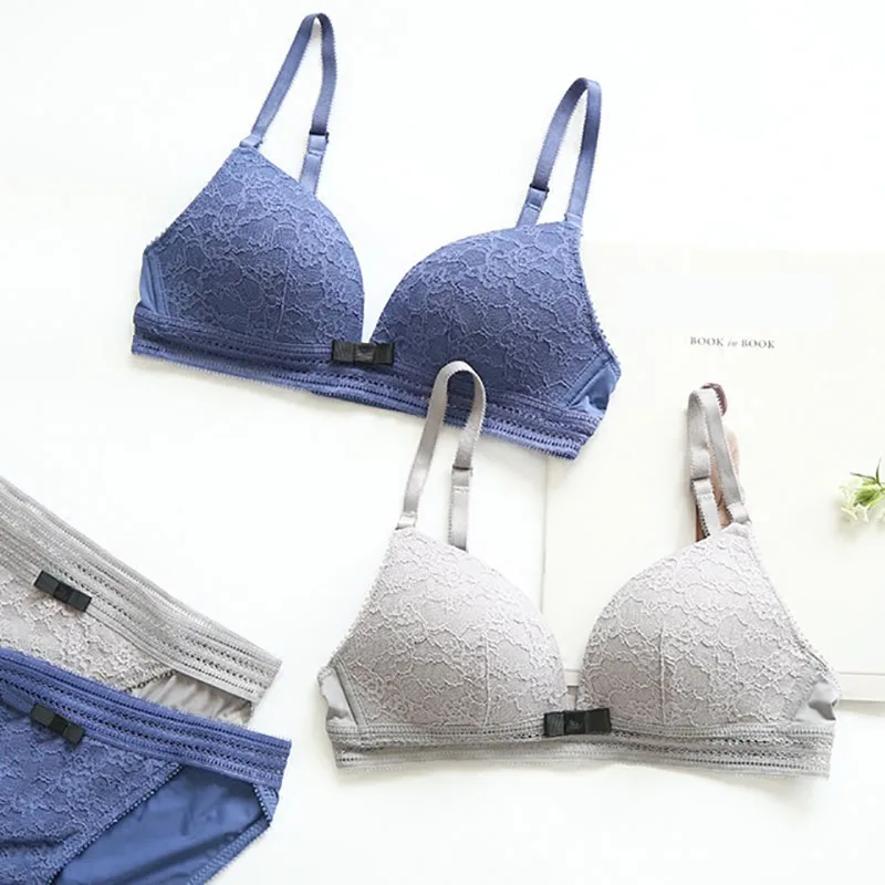 New Lace Bra Set Ultra Thin Bra and Panty Sets Wire Free Push Up Embroidery Blue Red Bra Set Comfortable Bralette Lingerie Set
New Lace Bra Set Ultra Thin Bra and Panty Sets Wire Free Push Up Embroidery Blue Red Bra Set Comfortable Bralette Lingerie Set