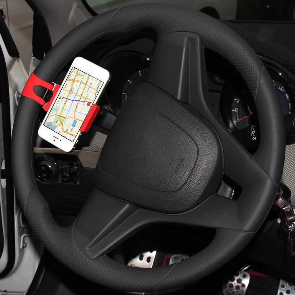 Фото Car steering wheel phone holder For Land Rover/Subaru/Peugeot/Ford/Lexus/Volvo/Bmw Mini/Chrysler/Dodge/Suzuki/Swift All | Автомобили и