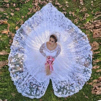 Romantic Full Lace A Line Wedding Dresses Arabic Long Sleeves Vintage Bridal Gowns Scoop wedding gown Vestido De Noiva
Romantic Full Lace A Line Wedding Dresses Arabic Long Sleeves Vintage Bridal Gowns Scoop wedding gown Vestido De Noiva