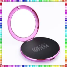 Portable Luxury 7000mah lady Makeup Mirror Mobile Power Bank Phone Charger Universal for Iphone 6 5 4 HTC android phones battery