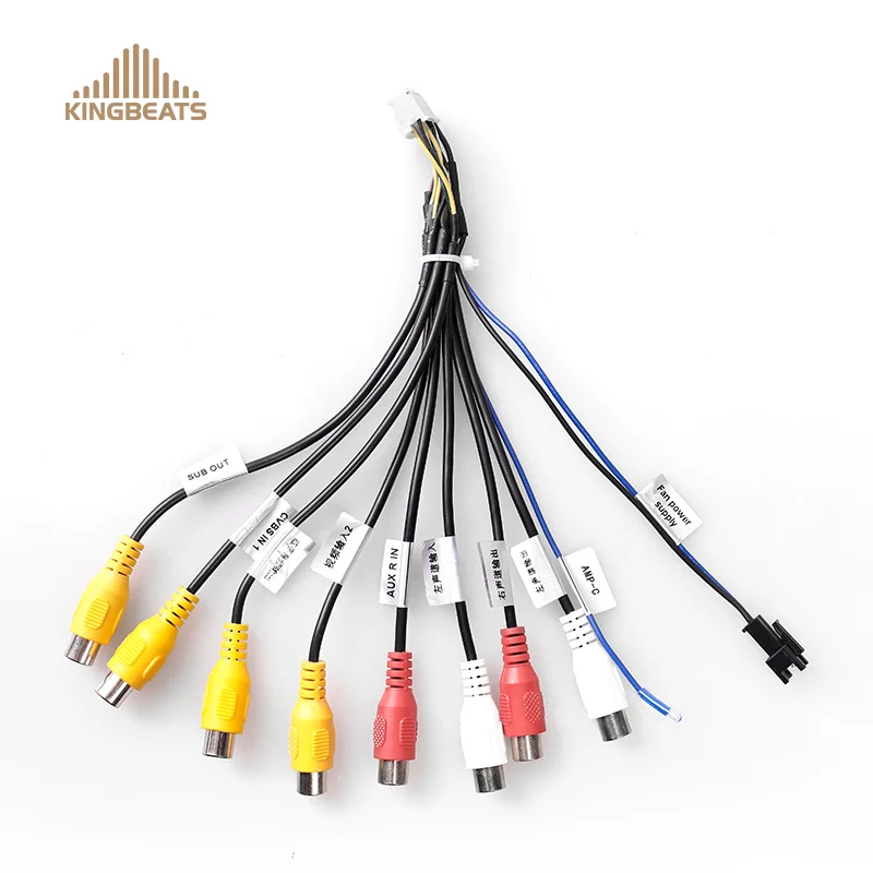 KingBeats Car Line Out Adapter 8 RCA Mini ISO RCA Aux-in Adapter Cable for Blau-punkt Grundig VDO CD Player
KingBeats Car Line Out Adapter 8 RCA Mini ISO RCA Aux-in Adapter Cable for Blau-punkt Grundig VDO CD Player