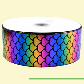 3" inch 75 mm 7.5cm black based colorful based foil laser scales free shipping printed grosgrain ribbons for gift decoration
3" inch 75 mm 7.5cm black based colorful based foil laser scales free shipping printed grosgrain ribbons for gift decoration