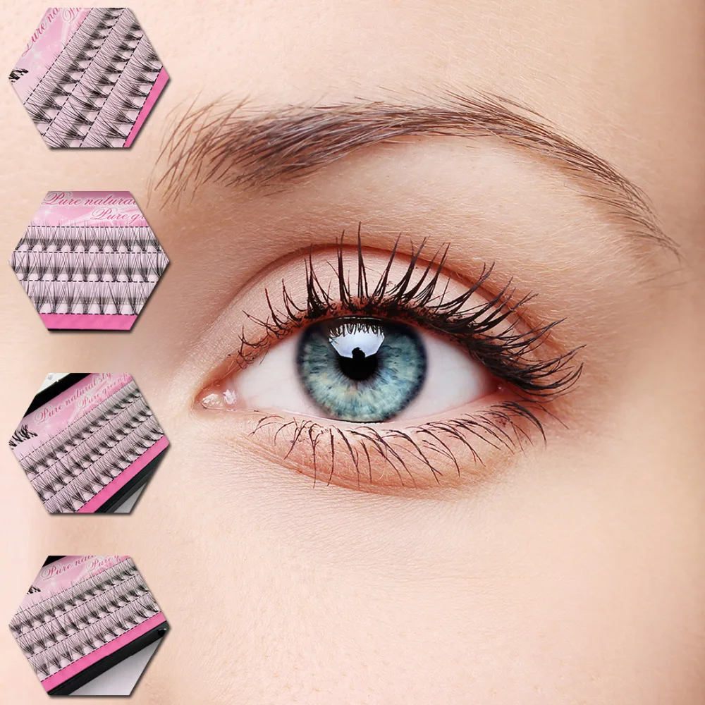 Hot Sale 8/10/12mm 60 Bundle/Set Makeup Individual Cluster Natural Long Eye Lashes Fake False Bigeye Beauty Tips
Hot Sale 8/10/12mm 60 Bundle/Set Makeup Individual Cluster Natural Long Eye Lashes Fake False Bigeye Beauty Tips
