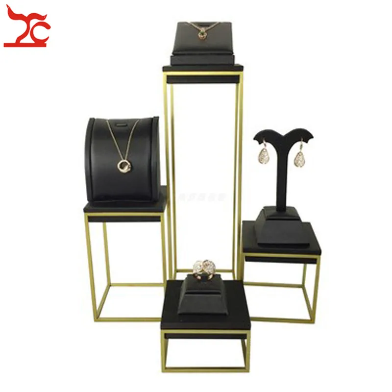 Promotion Stainless Steel Jewelry Window Counter Showcase Soft PU Necklace Ring Earring Stud Bracelet Display Holder Stand Set
Promotion Stainless Steel Jewelry Window Counter Showcase Soft PU Necklace Ring Earring Stud Bracelet Display Holder Stand Set