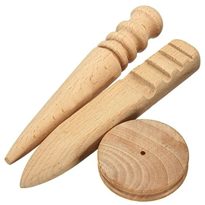 3in1 Multi-Size Leathercraft Edge Slicker Wood Burnisher Leather Tools AA7827
3in1 Multi-Size Leathercraft Edge Slicker Wood Burnisher Leather Tools AA7827