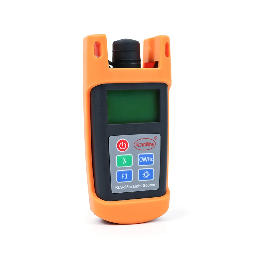 Portable size inglemode Fiber Optic Laser Source 1310/1550nm Komshine KLS-25M-S Optical Light Source with SC
Portable size inglemode Fiber Optic Laser Source 1310/1550nm Komshine KLS-25M-S Optical Light Source with SC