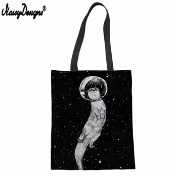 NOISYDESIGNS Dropshipping Ladies Canvas Tote Bags Drifting in Otter Space Print Female Shopping Bag Customized Summer Beach Bag
NOISYDESIGNS Dropshipping Ladies Canvas Tote Bags Drifting in Otter Space Print Female Shopping Bag Customized Summer Beach Bag