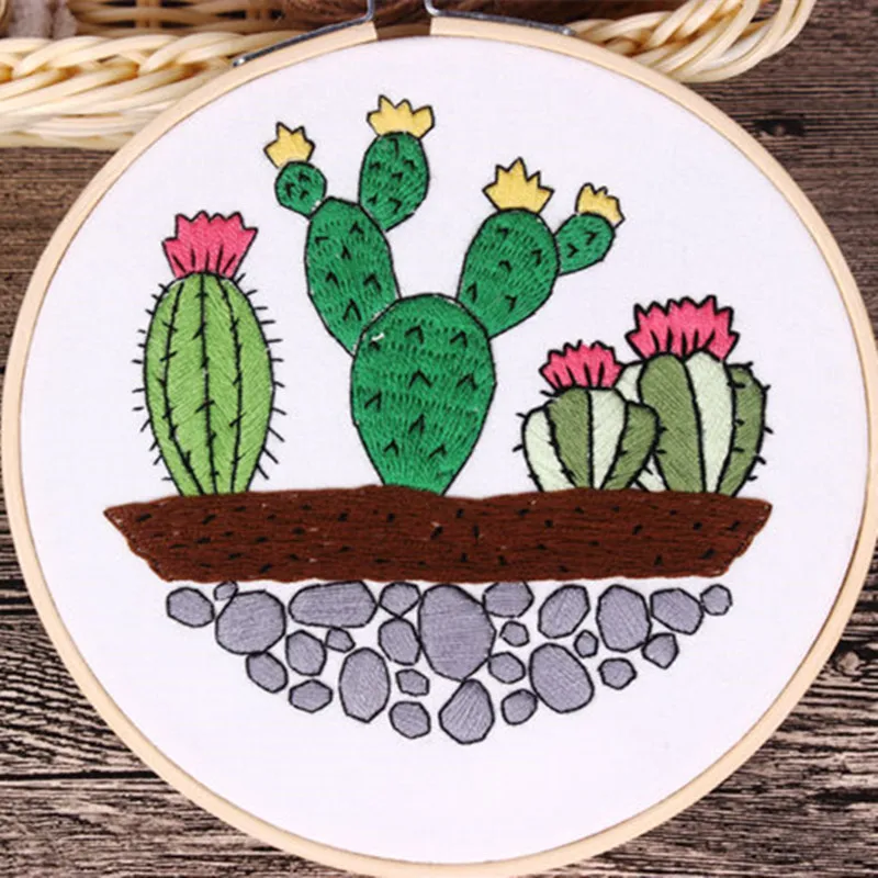 3D DIY Embroidery Kits Cactus Green Plant Handmade Craft with Hoop Art Needlework Art Handcraft Sewing Cross Stitch for Beginner
3D DIY Embroidery Kits Cactus Green Plant Handmade Craft with Hoop Art Needlework Art Handcraft Sewing Cross Stitch for Beginner