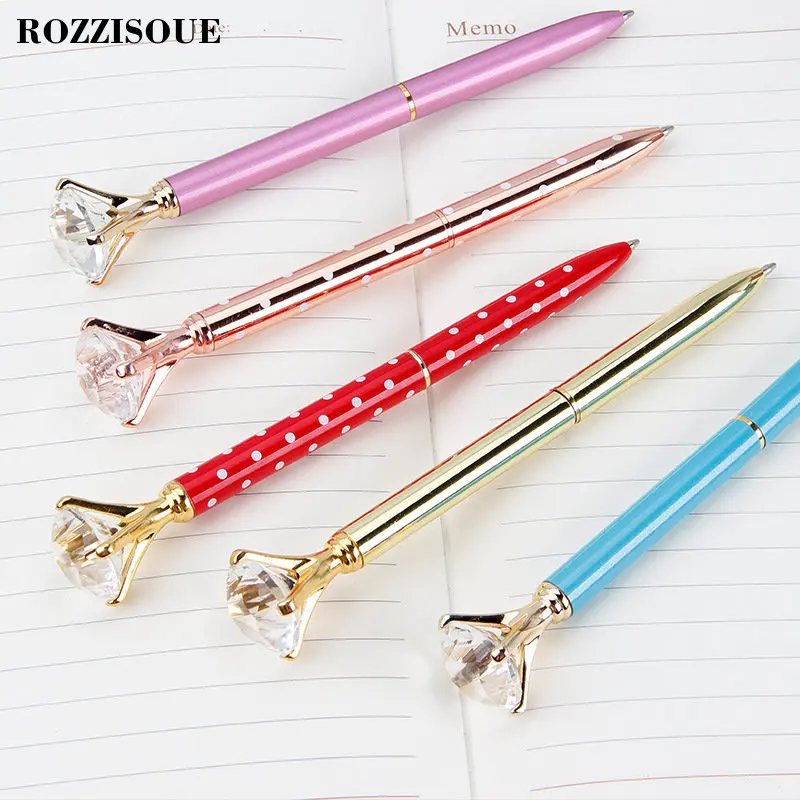 Beautiful Diamond Pen Ball Pen Crystal Rose Gold Ballpoint Pens Luxury Metal Handle Funny Novelty Stylo Diamant School Supplies
Beautiful Diamond Pen Ball Pen Crystal Rose Gold Ballpoint Pens Luxury Metal Handle Funny Novelty Stylo Diamant School Supplies
