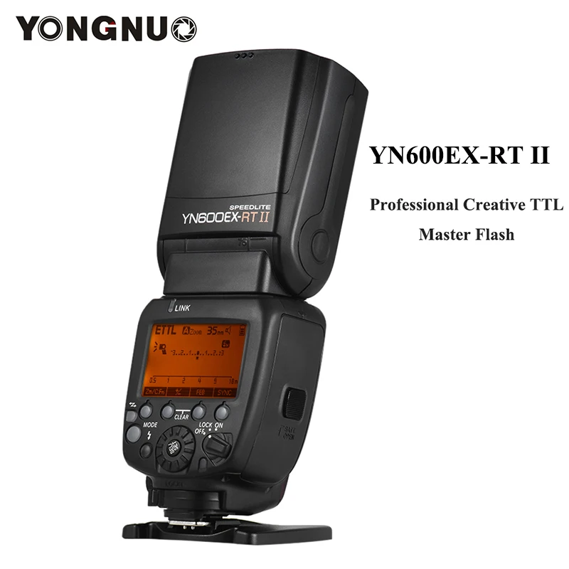 Original YONGNUO YN600EX-RT II Flash Speedlite Wireless 1/8000s HSS GN60 TTL Master Flash Speedlight for Canon 60D 650D Camera
Original YONGNUO YN600EX-RT II Flash Speedlite Wireless 1/8000s HSS GN60 TTL Master Flash Speedlight for Canon 60D 650D Camera