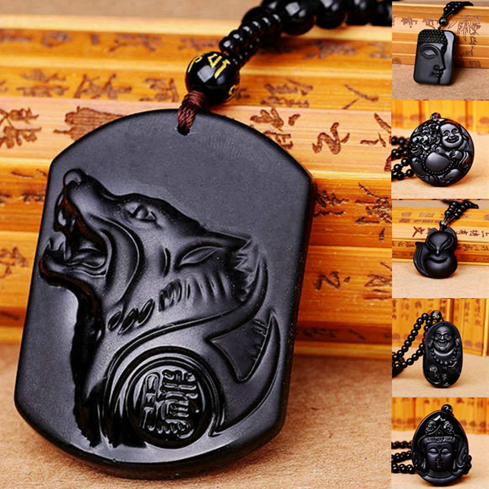 Natural Obsidian Pendant with Beads Chain Dragon Guan Gong Guan Yu Hold Wide Knight Pendant Necklace for Men women Reiki jewelry
Natural Obsidian Pendant with Beads Chain Dragon Guan Gong Guan Yu Hold Wide Knight Pendant Necklace for Men women Reiki jewelry