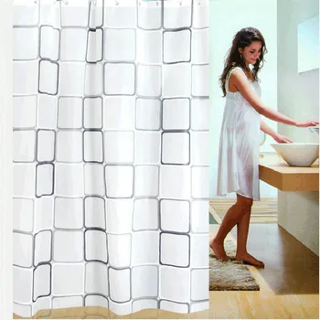 1PC New Bathroom Products Modern PEVA Elegant Shower Curtains Water Proof Thickening Bath Curtain White Black Plaid Pattern YL20
1PC New Bathroom Products Modern PEVA Elegant Shower Curtains Water Proof Thickening Bath Curtain White Black Plaid Pattern YL20