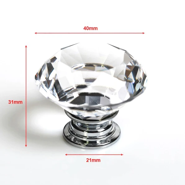 10pcs/lot 40mm Clear Diamond Shape Crystal Glass Pull Handle Cupboard Cabinet Drawer Door Furniture Knob SJ-1012
10pcs/lot 40mm Clear Diamond Shape Crystal Glass Pull Handle Cupboard Cabinet Drawer Door Furniture Knob SJ-1012