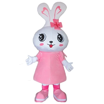 Hot selling style garment Big head pink rabbit Mascot Costumes cartoon doll animals free shipping
Hot selling style garment Big head pink rabbit Mascot Costumes cartoon doll animals free shipping