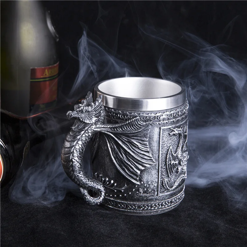 2018 Resin Creative Coffee Mug Cup Milk Cup Hand-painted Stainless Steel Dragon Personality Cup 3D Beer Cup Explosive Models
2018 Resin Creative Coffee Mug Cup Milk Cup Hand-painted Stainless Steel Dragon Personality Cup 3D Beer Cup Explosive Models
