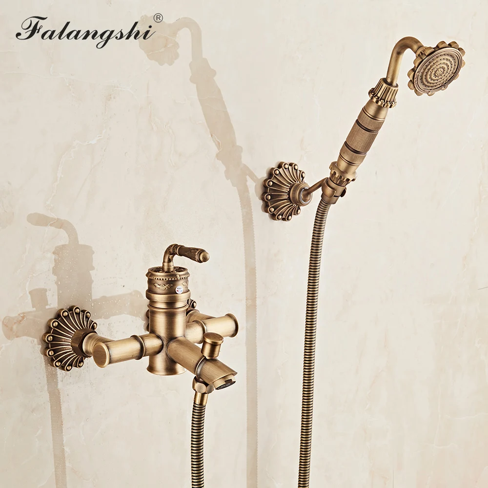 Bathroom Shower Faucet Euro Antique Bronze Bathtub Shower Set Faucets Wall Mount Rainfall Shower Hand Held Mixer Taps WB1602
Bathroom Shower Faucet Euro Antique Bronze Bathtub Shower Set Faucets Wall Mount Rainfall Shower Hand Held Mixer Taps WB1602