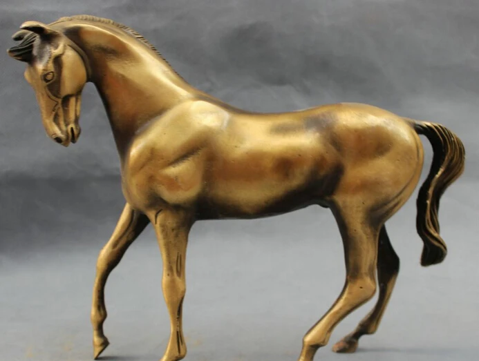 JP S0114 10" Chinese Bronze Carved Year Zodiac FengShui Wealth Run Horse Statue Animals
JP S0114 10" Chinese Bronze Carved Year Zodiac FengShui Wealth Run Horse Statue Animals