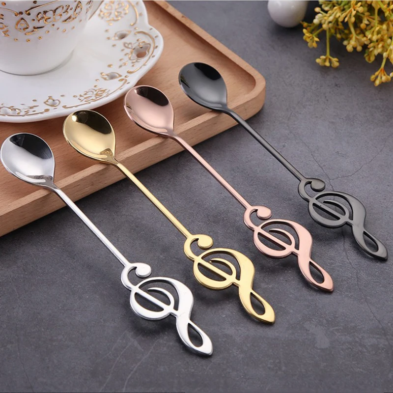 Milk tea Tea Musical Note Spoon Dessert Spoon Stainless Steel Coffee Spoon Ice-cream Durable Scoop Cutlery Exquisite Gift
Milk tea Tea Musical Note Spoon Dessert Spoon Stainless Steel Coffee Spoon Ice-cream Durable Scoop Cutlery Exquisite Gift