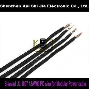 New Single sleeved Modular Power Supply cable wire with UL 1007 18AWG Female to Female PC wire - Black
New Single sleeved Modular Power Supply cable wire with UL 1007 18AWG Female to Female PC wire - Black