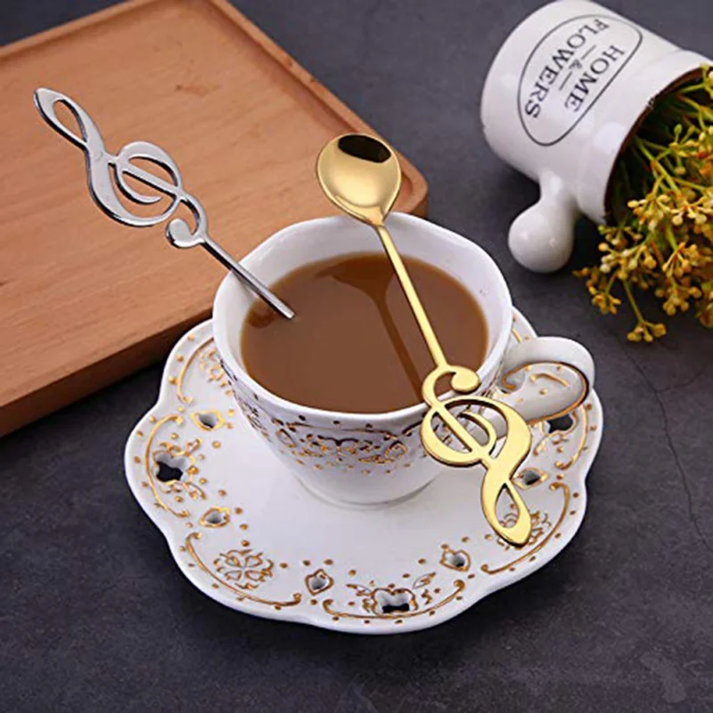 1pcs Note Shape Musical Theme Tablespoon Steel Stainless Steel Coffee Stirrer Ice Tea Spoon Small Dessert Spoon
1pcs Note Shape Musical Theme Tablespoon Steel Stainless Steel Coffee Stirrer Ice Tea Spoon Small Dessert Spoon