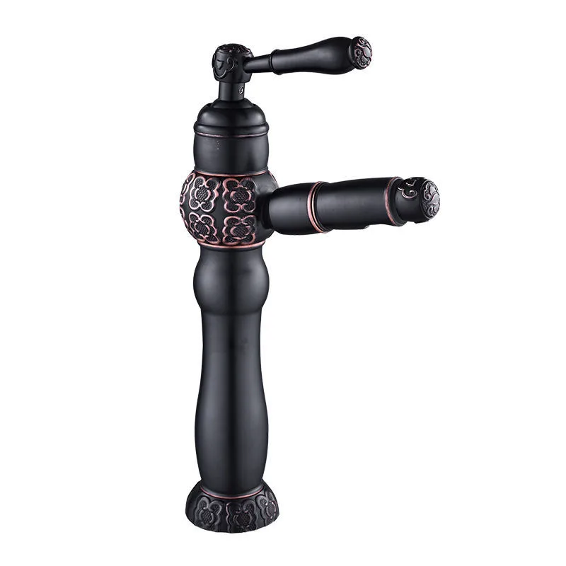 Bathroom Basin Faucet Brass Sink Mixer Tap Pull Out Spray Nozzle Hot & Cold Black Oil Brushed/Gold Carved Lavatory Crane Faucet
Bathroom Basin Faucet Brass Sink Mixer Tap Pull Out Spray Nozzle Hot & Cold Black Oil Brushed/Gold Carved Lavatory Crane Faucet