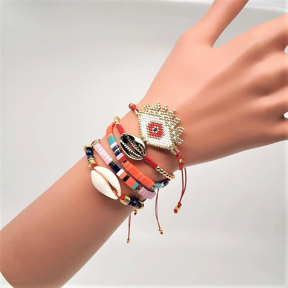 Go2boho Evil Eye Bracelet Women Delica MIYUKI Tila Beads Bracelet Pulseras Mujer 2019 Bohemian Summer Jewelry Handwoven Lucky
Go2boho Evil Eye Bracelet Women Delica MIYUKI Tila Beads Bracelet Pulseras Mujer 2019 Bohemian Summer Jewelry Handwoven Lucky