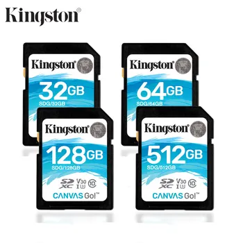 

Kingston SD Memory Card 32gb 64gb 128gb 256gb 512gb SDG SDHC/SDXC Canvas Go HD 4K Video Cards for DSLRs Drones & Action Camera